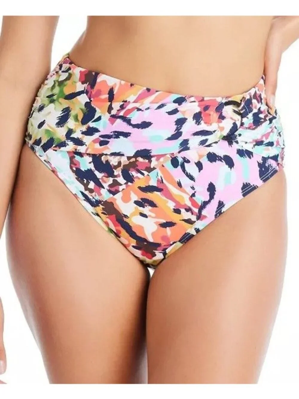 Bleu Rod Beattie 6 Party Animal High-waist Ring Hip Swimwear Swim Bikini Bottom